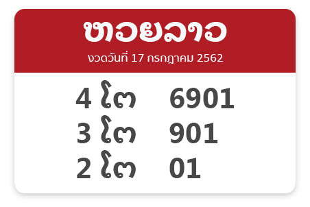 เวลาหวยชุดลาว