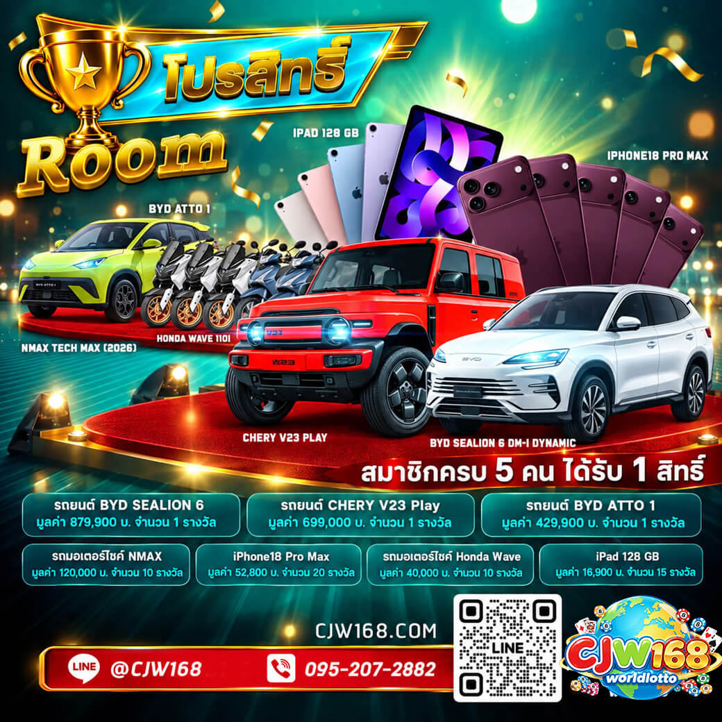 กิจกรรมสิทธิ์ลุ้นของรางวัลสำหรับสมาชิก Cjw168